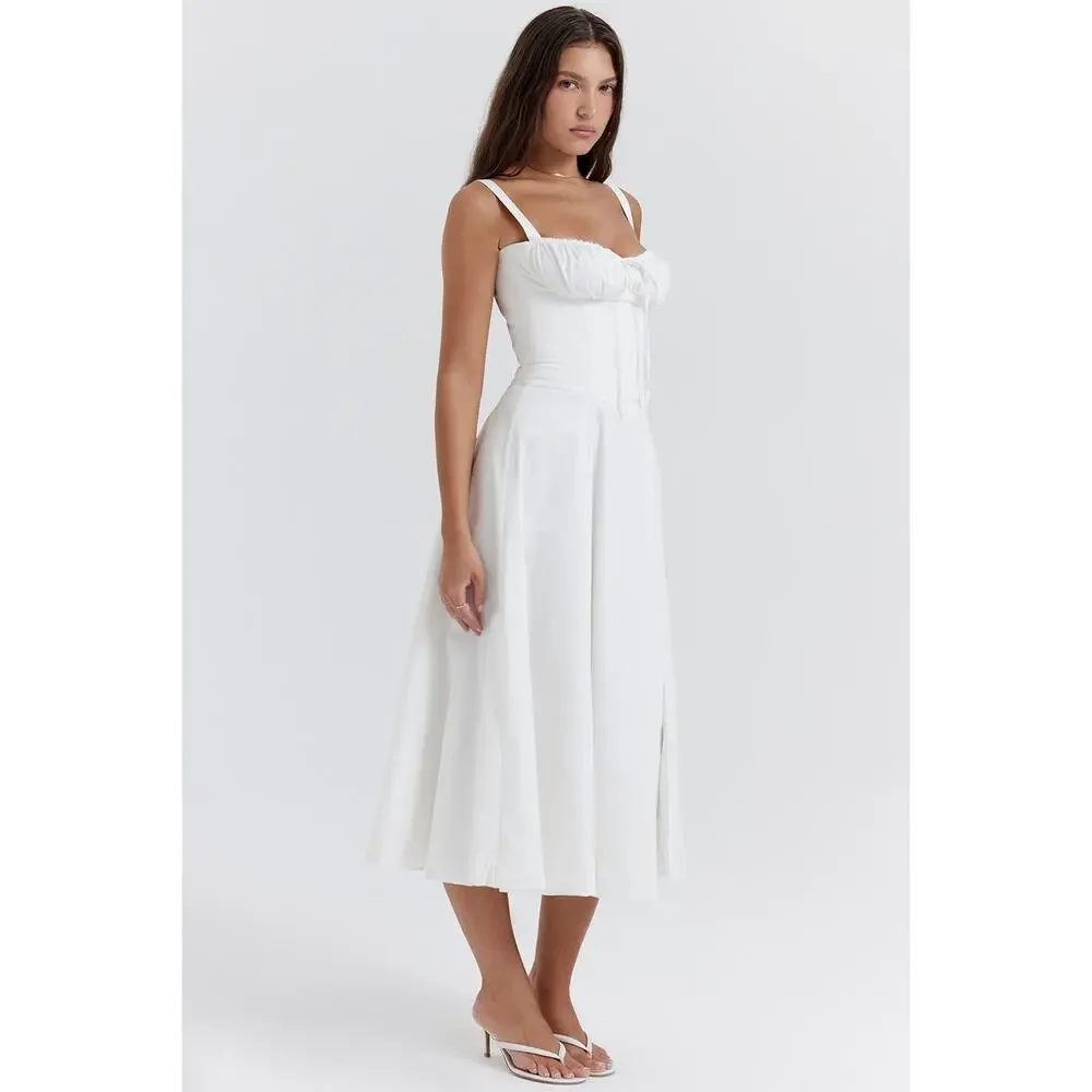 House of CB Carmen white bustier sundress - Picture 2 of 4